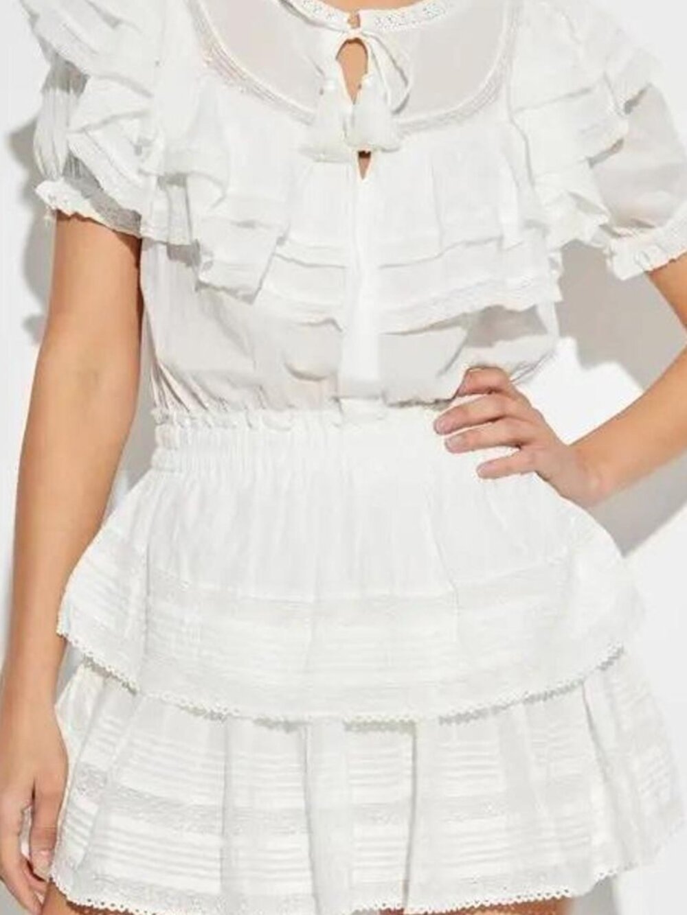 LoveShackFancy Women's White Dress
